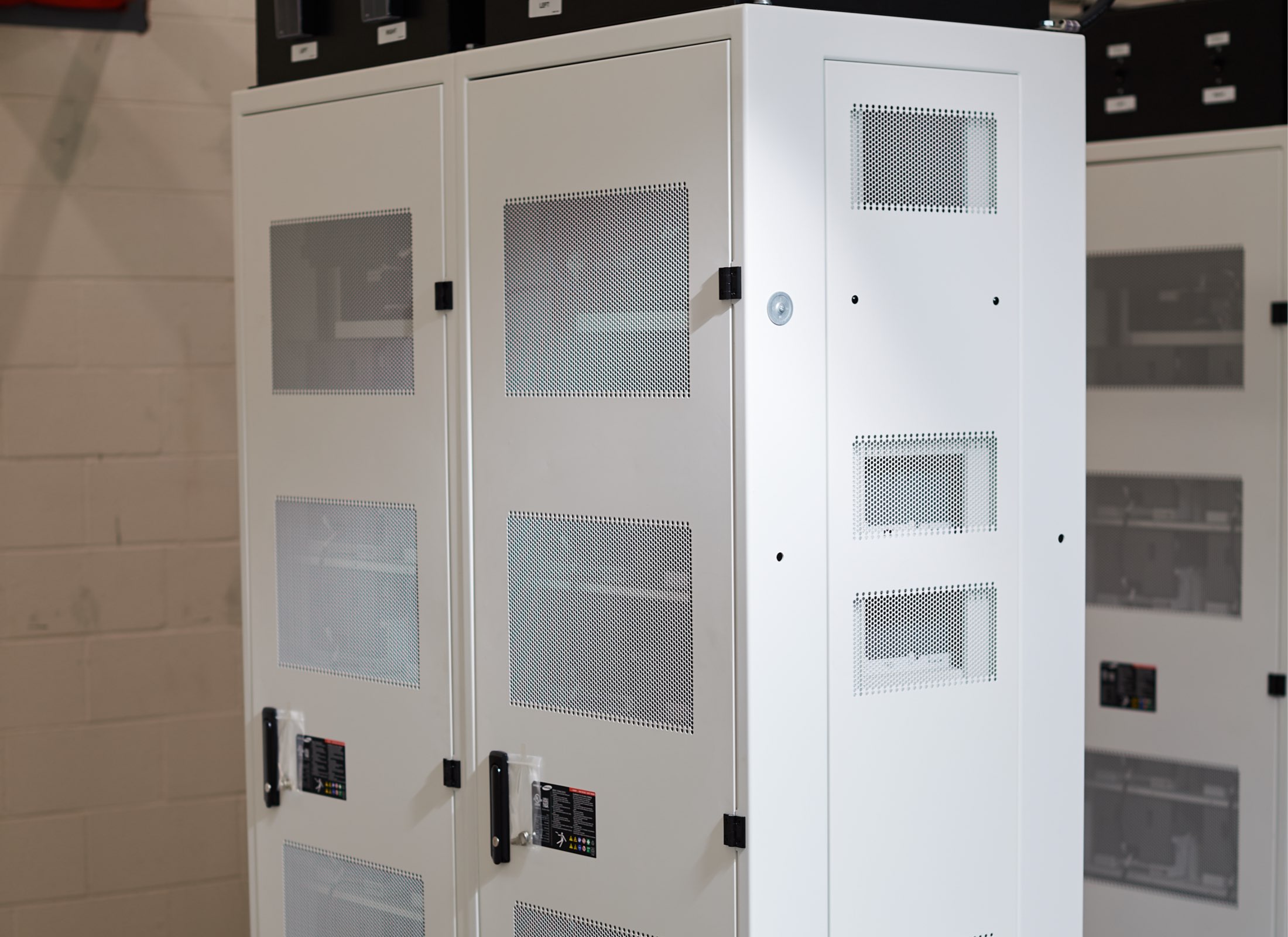 Power system cabinet and rack from Vertiv, one of Zonatherm's partners in providing reliable power